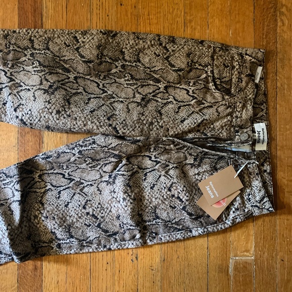 Snake skin, boot cut reformation jeans NWT - Picture 3 of 3